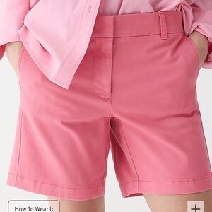 JCrew 7” stretch chino short - NWT